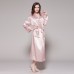 LilySilk 100 Silk Robe Sleepwear Kimono Female 22 momme Natural Classic Long Luxury Women's Clothing Free Shipping